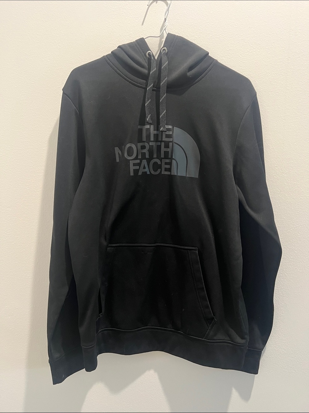 The North Face Men's Black Pullover Hoodie with Subtle Logo